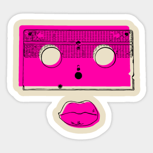 VHS-FACE Sticker